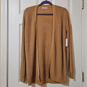 89th & Madison Women's Orange Knit Cardigan